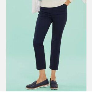 NWT!!! Talbots  Perfect Crop Curvy Slim-leg  Navy-- SIZE 4